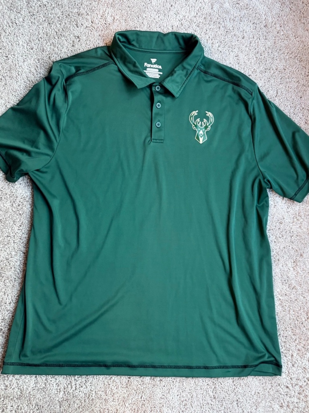 Fanatics NBA Milwaukee Bucks Dri-fit Polo